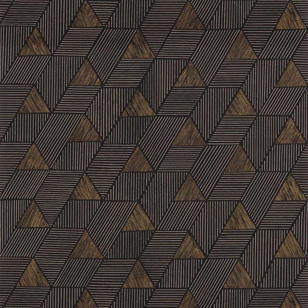 70cm széles casamance luxus tapéta fekete geometrikus mintával