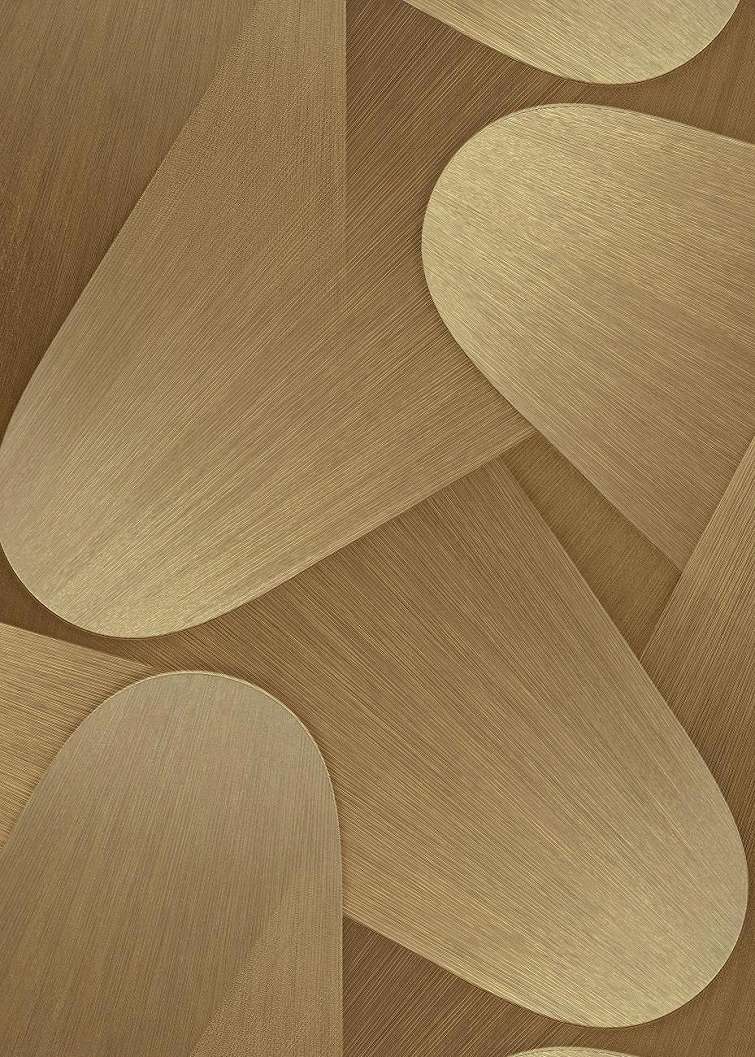 Vinyl tapéta metál arany geometrikus mintával