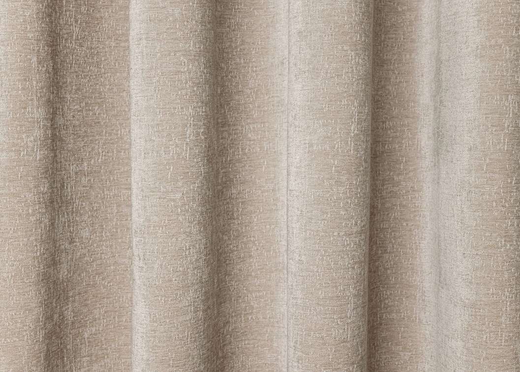 Barnás beige sötétítő függöny textil