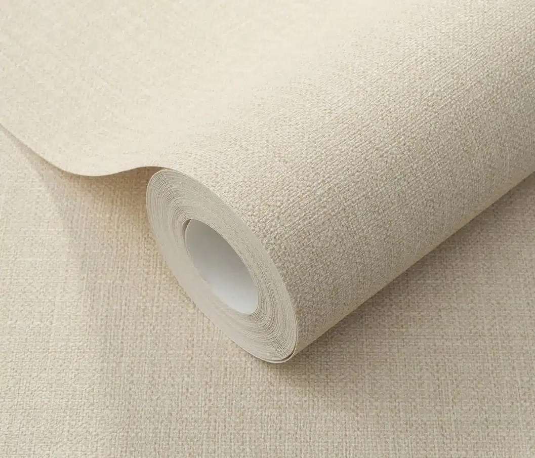 Bézs textil mintás vinyl dekor tapéta