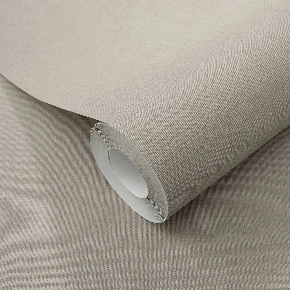 Egyszínű taupe textil mintás design tapéta