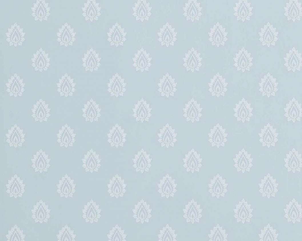 Elegáns angol design tapéta kis virág mintával kék színben