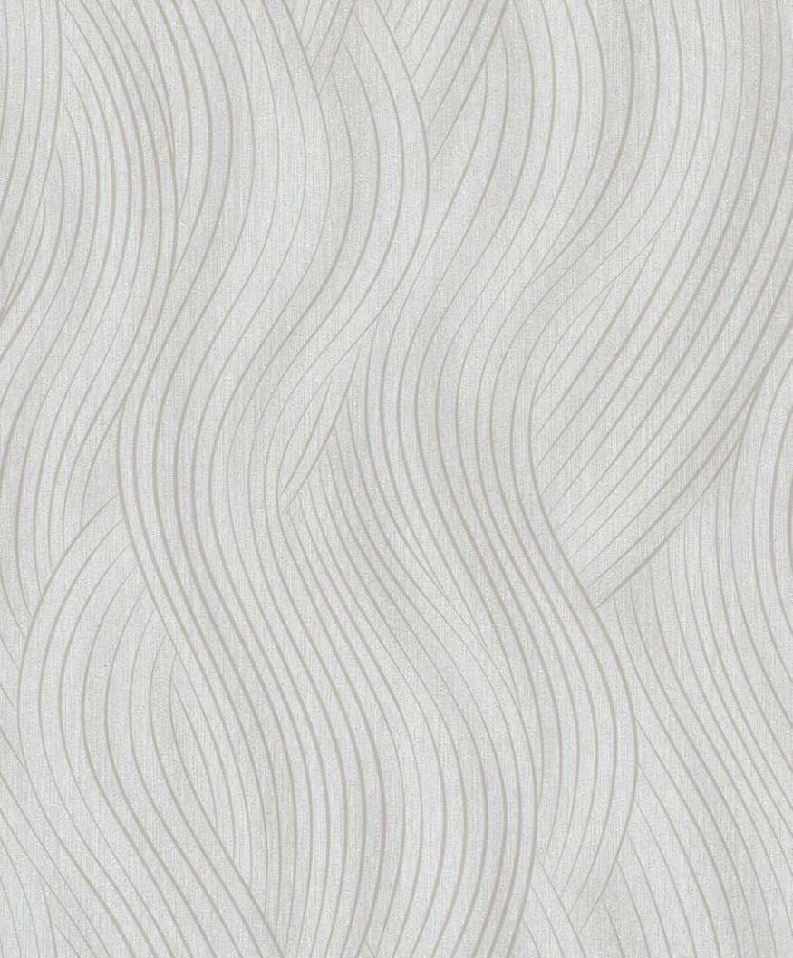 Hullám mintás matt és fényes beige színű glamour design tapéta