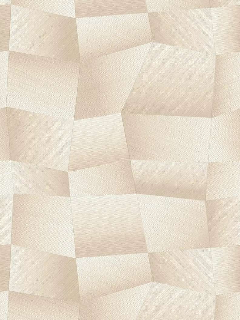 Modern geometria mintás design tapéta halvány beige színvilágban