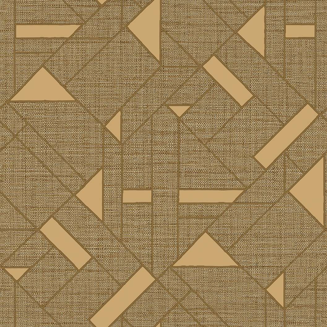 Olasz dekor tapéta arany geometrikus mintával 70cm széles