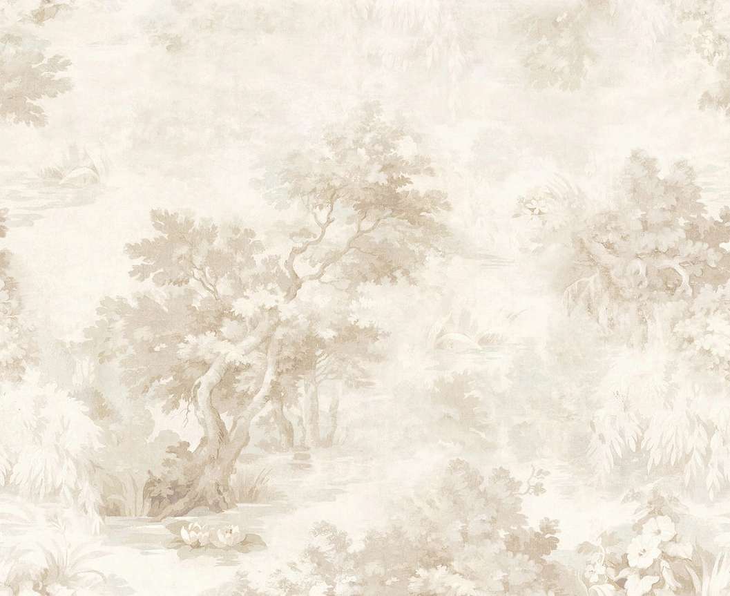 Skandináv stílusú beige színvilágú fa mintás design fotótapéta